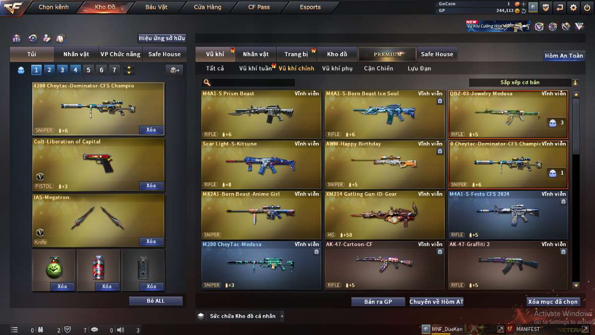 shop acc cf uy tin gia re